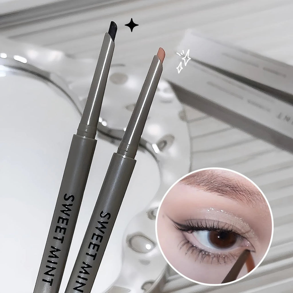 Slim Lying Silkworm Eyeliner Gel Pen Waterproof Non-smudging Eye Liner Pencil Lasting Black Brown Easy Wearing Eyeliner Gel Pen