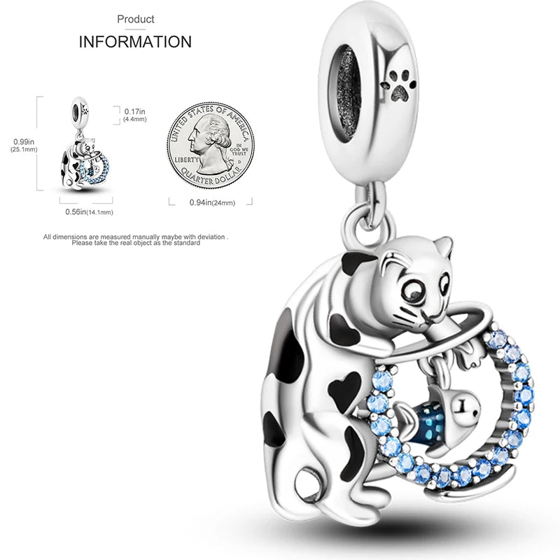 925 Sterling Silver Heart Infinity Charm Bead For Pandora Style Bracelets Gift For Her