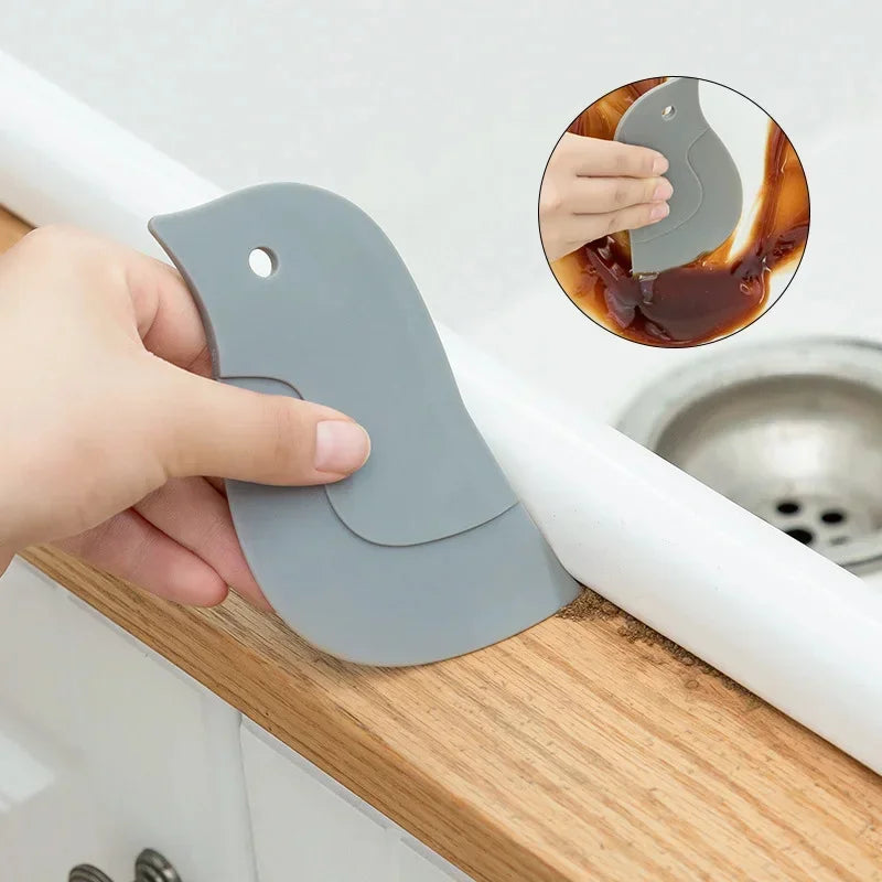 Raspador suave multifuncional de cocina para el hogar, herramienta de limpieza de suciedad y grasa, raspador de silicona para limpiar ollas y manchas de aceite