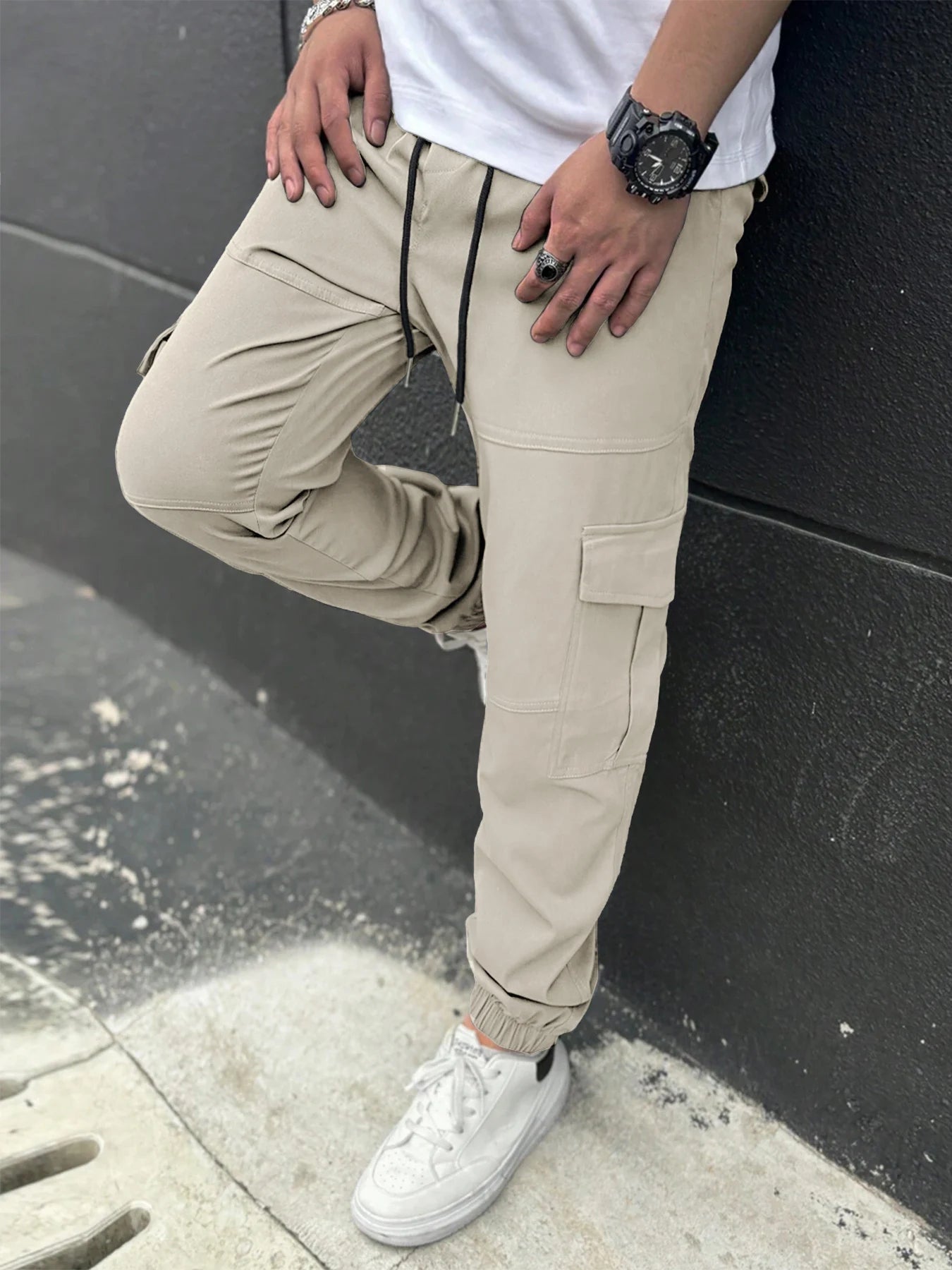 American Trendy Workwear Pants Casual Multi-Pocket Men's Harlan Loose Casual Trousers Comfortable Street Style Cargo Trousers