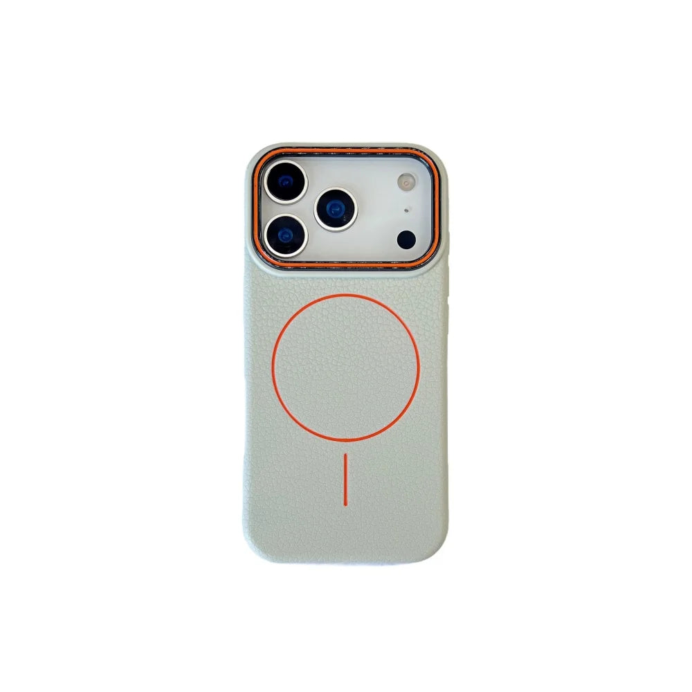 Lichee Pattern Magnetic 17promax Case for IPhone 17 Pro Max 16 14 15 Plus 13 12 17 Air Pro Max 11 for Magsafe Soft Cover