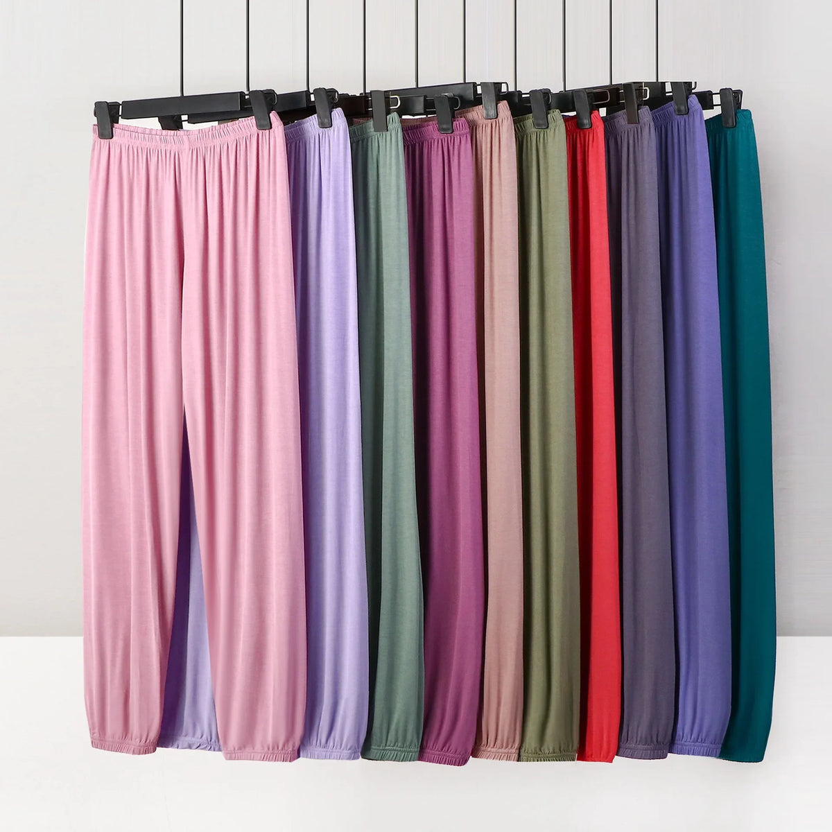 Women's Plus Size Modal Sleepwear Pants - Casual Loose Fit Trousers