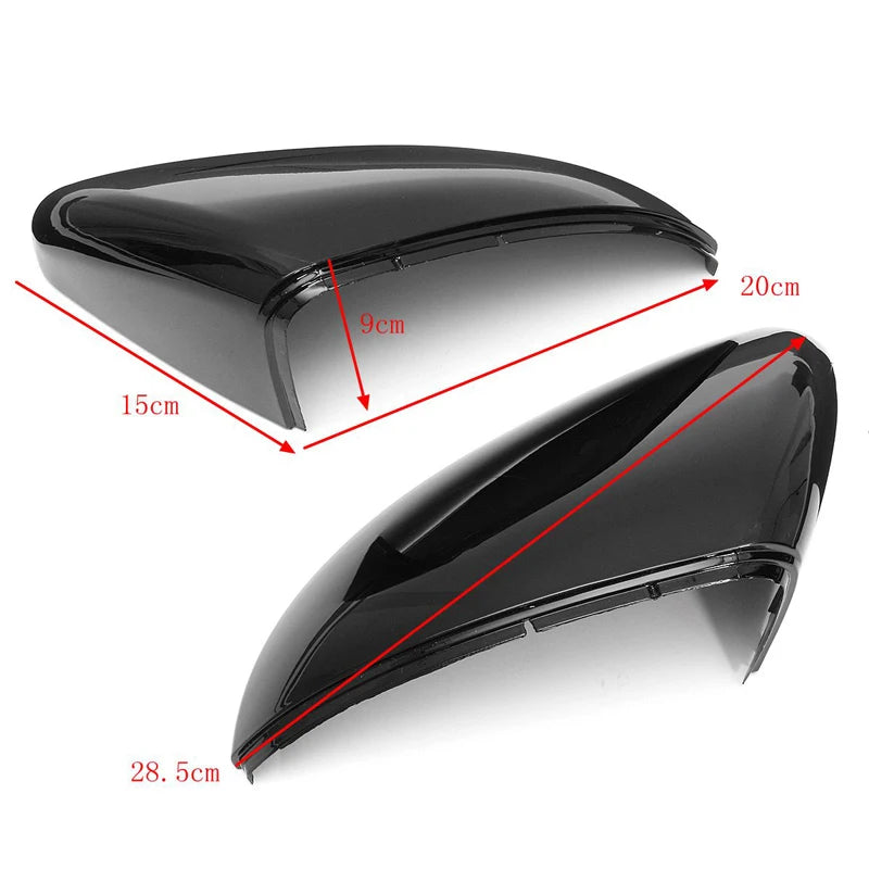Rhyming Glossy Black Rearview Mirror Cover Side Mirror Caps Car Accessories Fit For VW Golf 7 MK7 MK7.5 GTI R GTE GTD 2013-2020