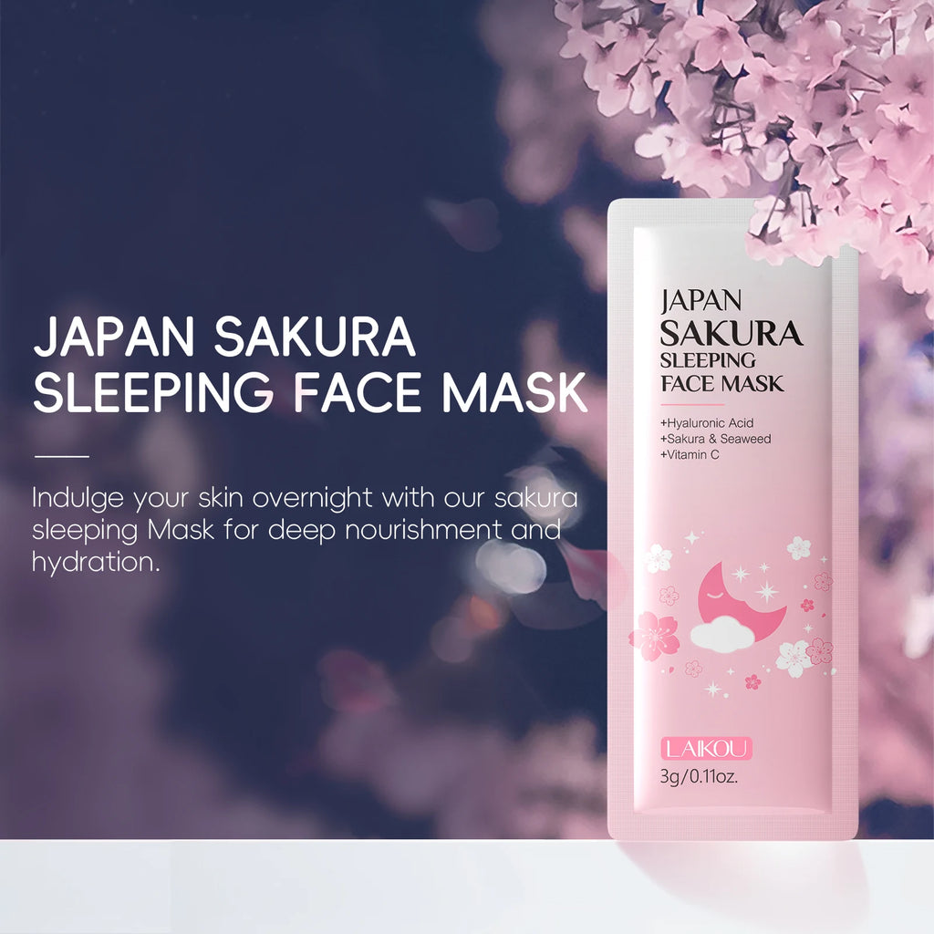 LAIKOU Japanese Sakura Skin Care Set - Hydrating Nourishing Moisturizing Soften Rough Skin for Radiant Complexion