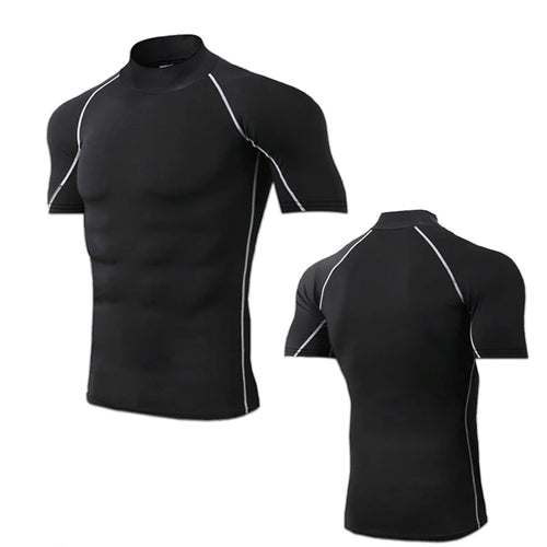 Compression T Shirt Men Quick Dry Short Sleeve Performance Tee For Fitness Enthusiasts