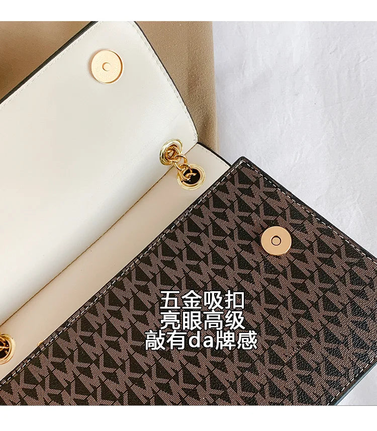 Michael Kors women's casual and fashionable crossbody single shoulder chain bag MK boutique handbag commuting bag