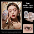 Flower Knows Little Angel Eye Shadow Palette Glitter Shimmer Palette for Eye Long Lasting 9 Color Eyeshadow Full Professional