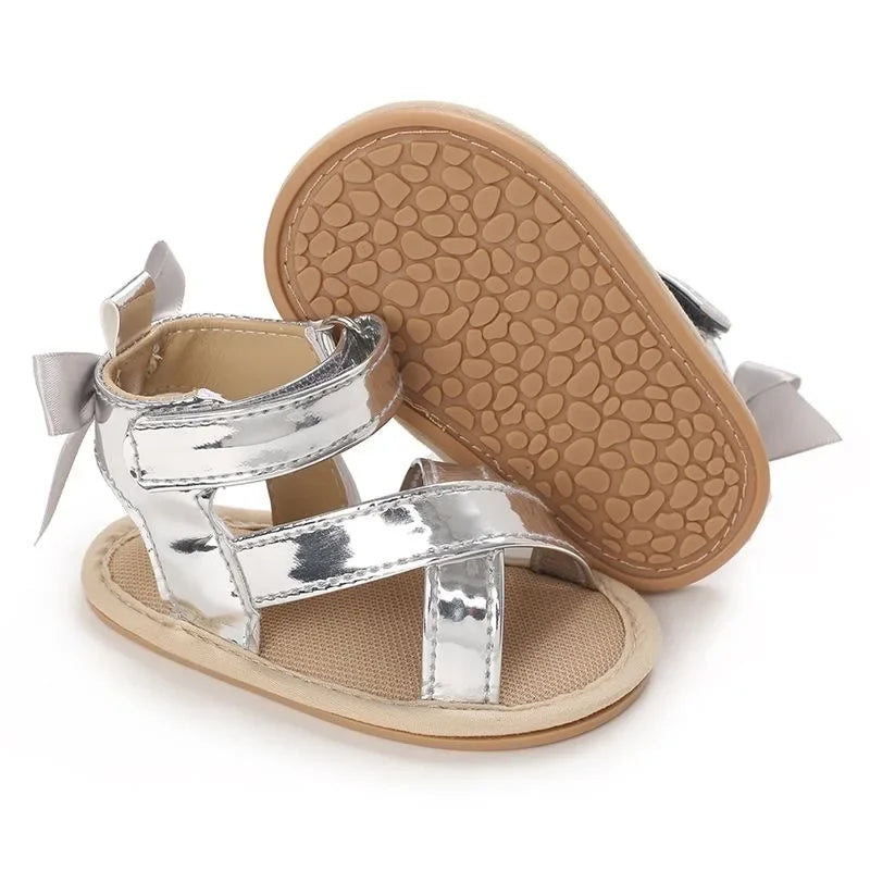 Spring and Summer High-Top Breathable Sandals for Baby Girls 0-12 Months Soft-Soled Toddler Shoes