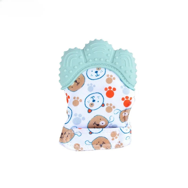 Premium Baby Teether Mittens Soft Chewing Gloves Prevent Hand Sucking For Newborns