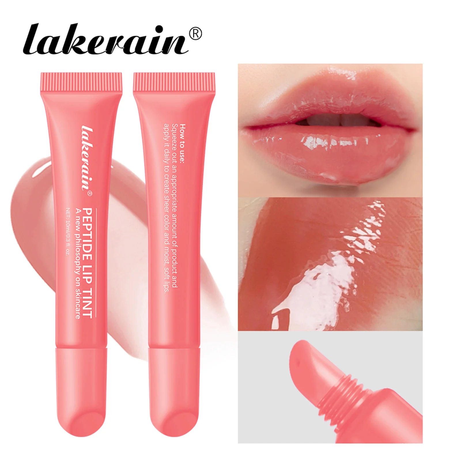 Soft Tube Lip Balm Long-lasting Moisturizing Lipstick Transparent Color Lip Glaze Makeup For Women Cosmetics 4 Colors Lip Care