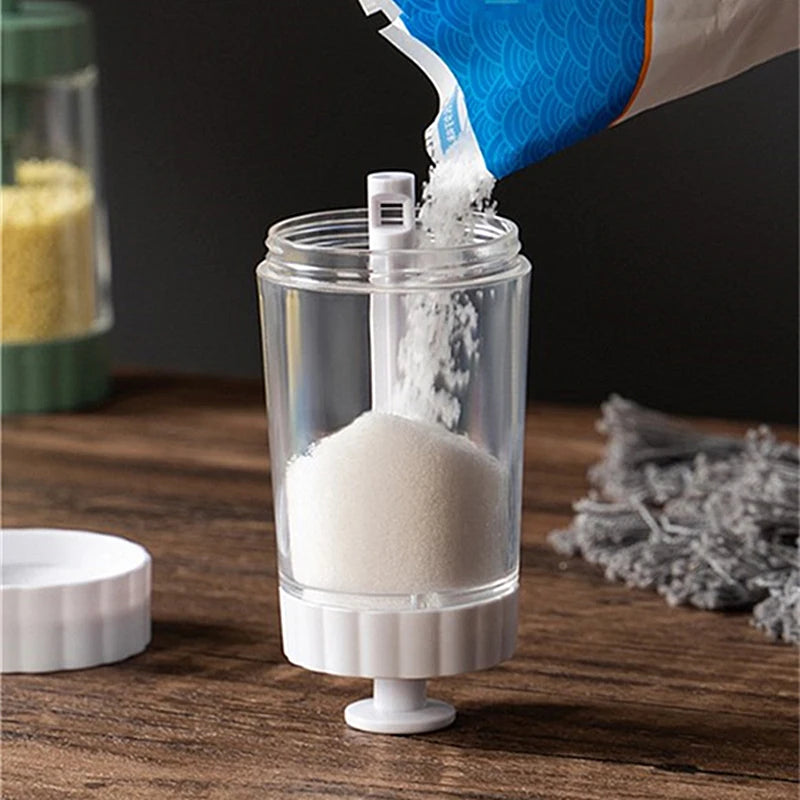Botes de condimentos de cocina para especias, sal y pimienta, organizador de especias, tarro de condimentos para barbacoa, utensilio de cocina
