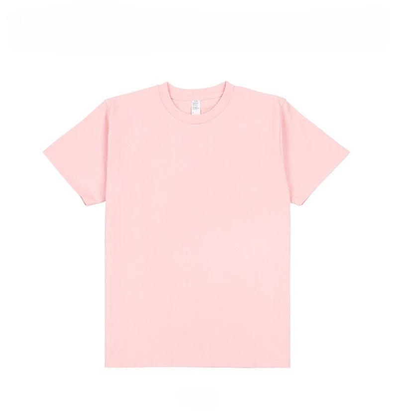 250G Heavy Men's T-shirt Solid Color Cotton Short-sleeved Men T shirt Bottoming Tops Tees Shirt