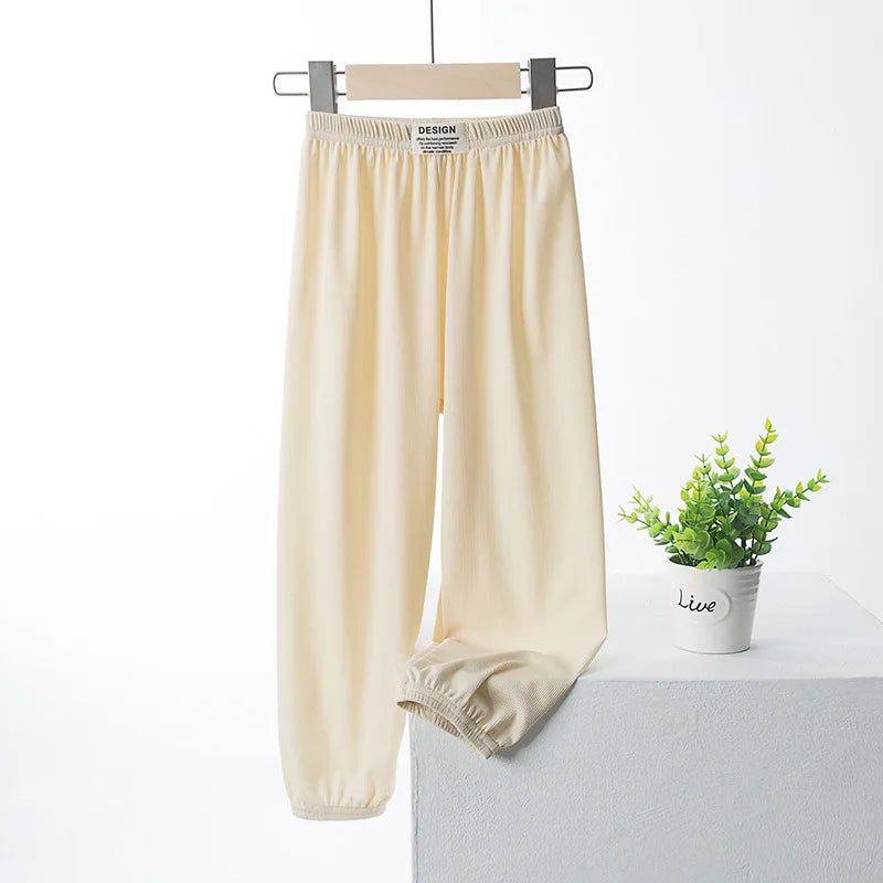 Children's Mosquito Repellent Pants Ice Silk Loose Wide Leg Casual