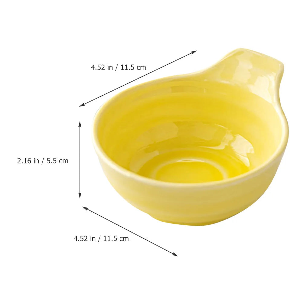 WINOMO Ceramic Small Sauce Bowl - Yellow 4.5" Dipping Dish