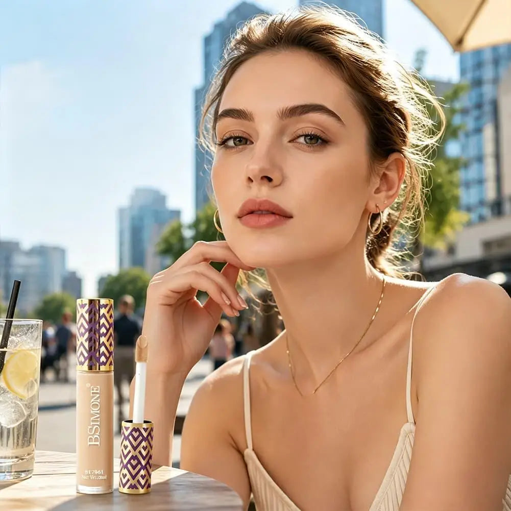 Korean Brand Natural Lasting Concealer Matte Oil Control High Cover Tears Acne Marks Spots Waterproof Liquid Foundation Makeup