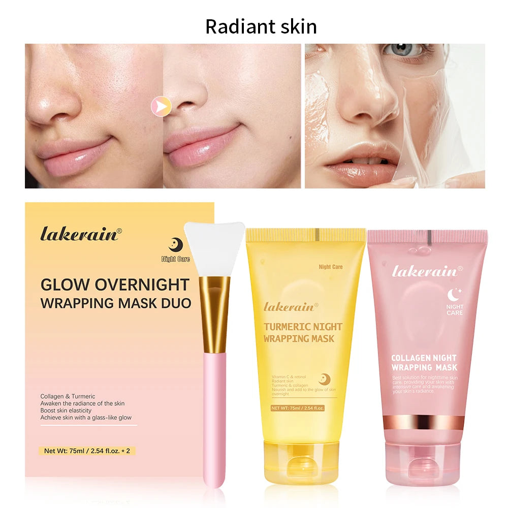Lakerain Collagen Night Wrapping Peel-Off Mask - 75ml