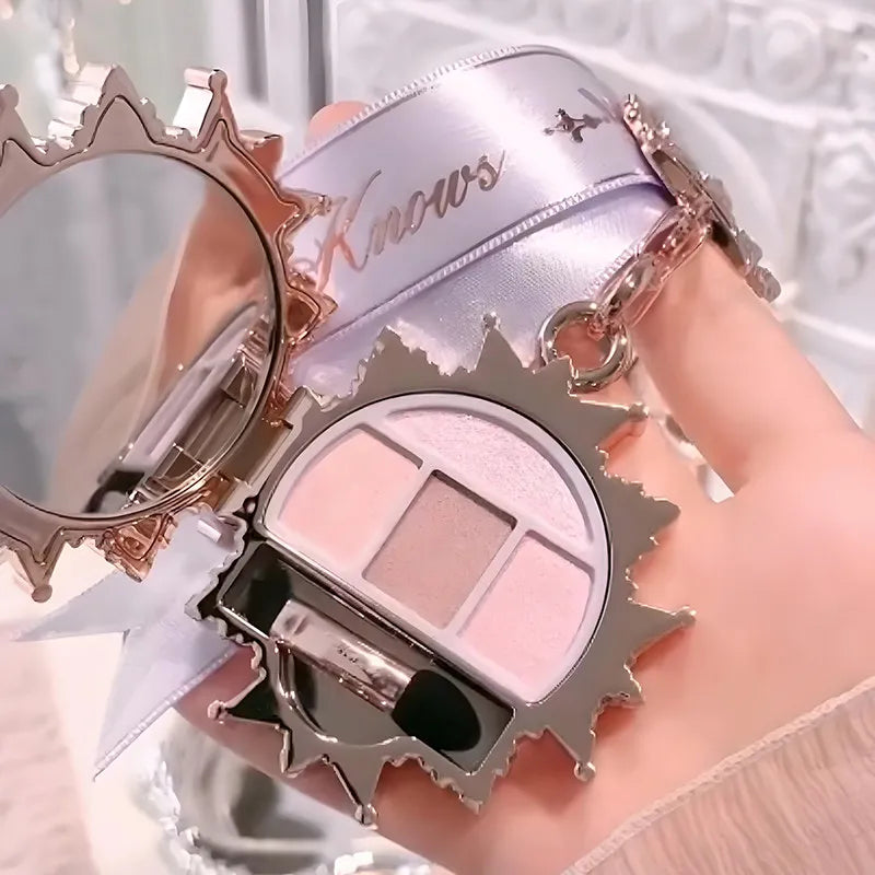 Flower Knows Knight Unicorn The Keychains Under-eye Puffiness Sleeping Silkworm Powder Long-Lasting Brightening Makeup Pendant