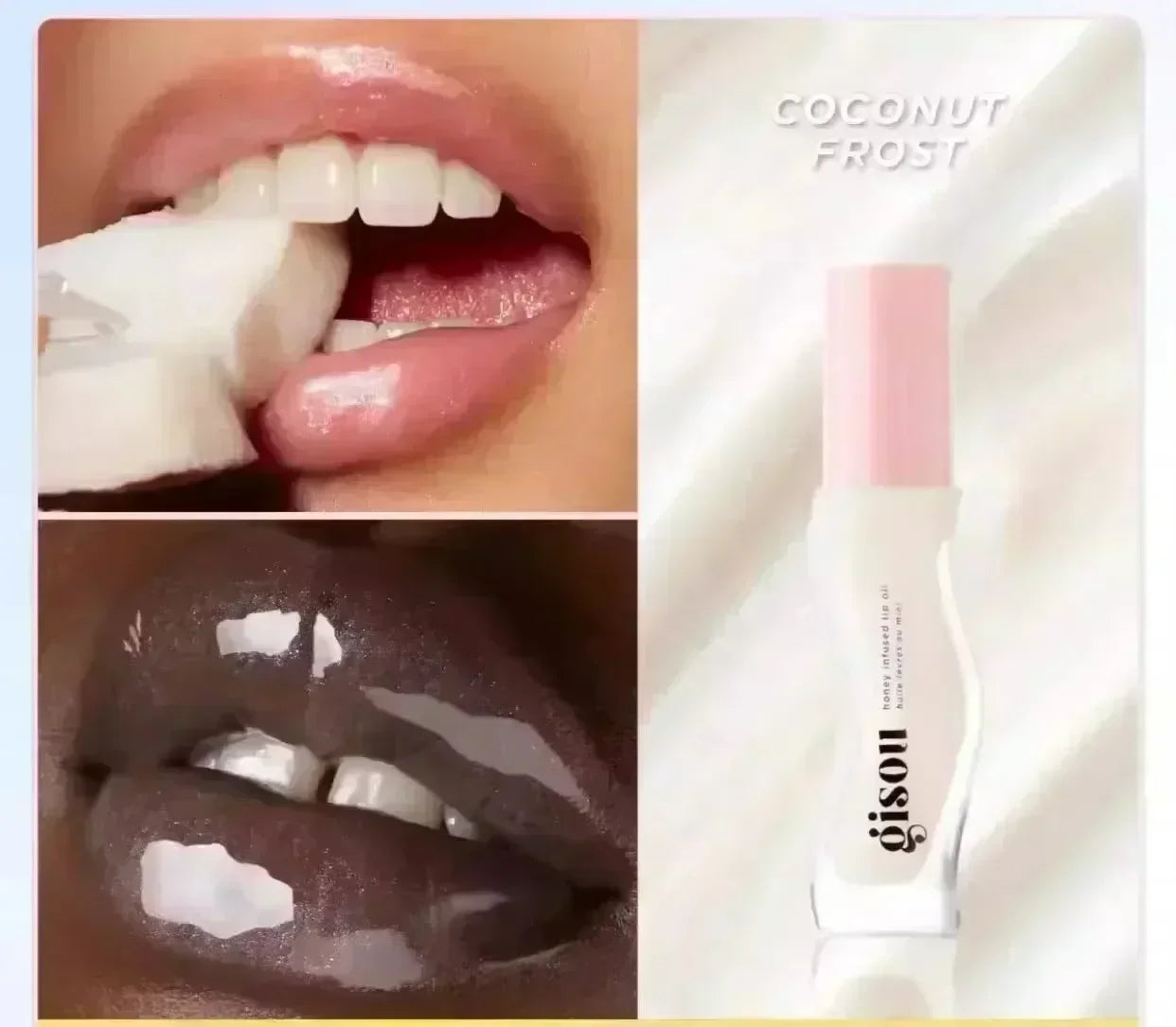 Gisou Ins Popular Moisturizing Lip Balm Original Lip Oil Care The Lips Benetitnt For Lips Plumping Exfoliating Plumping Gloss