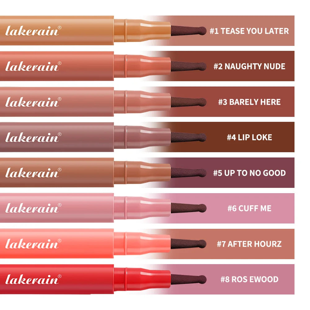 Waterproof Lip Liner Stain Lip Lingerie Long Lasting 8 Colors Transfer Proof Smudge Resistant Color No Bleed Formula  Cosmetics