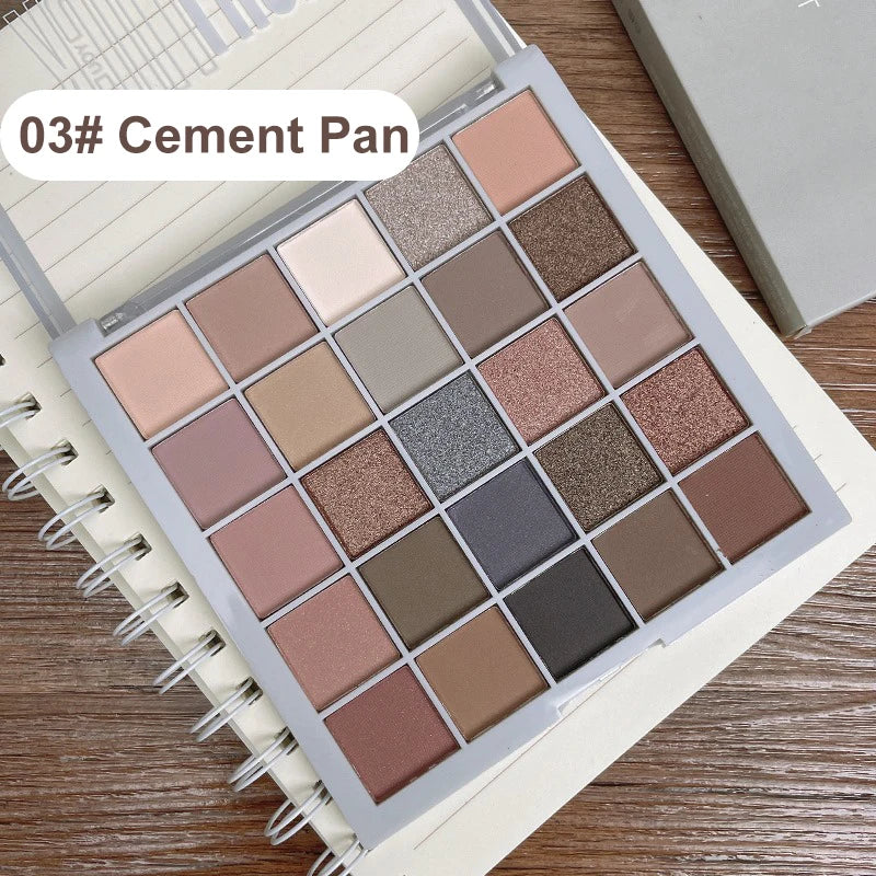 25Color Professional Eyeshadow Palette Eye Glitter Long Lasting Eye Shadow Pallet  Korean Makeup Palette Eye Shadow for Beginner