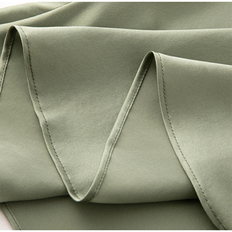 100% Mulberry Silk 22 momme Charmeuse Silk Solid Colors Women Chemise Full Slip Midi Dress Adjustable Straps Night Dress FF079