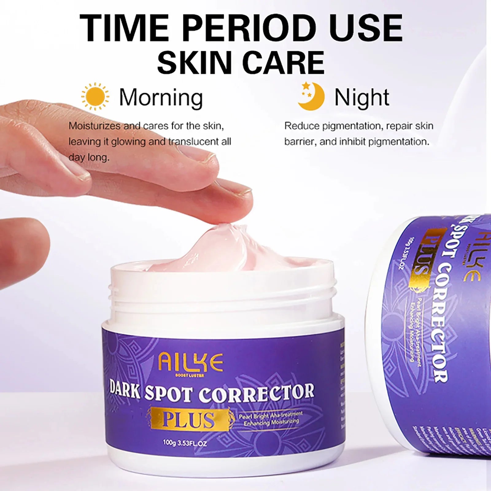 AILKE Double Glutathione Whitening Set For All Skin Types, Reduce Dark Spots, Melanin, Freckles, Chloasma, Even Skin Tone