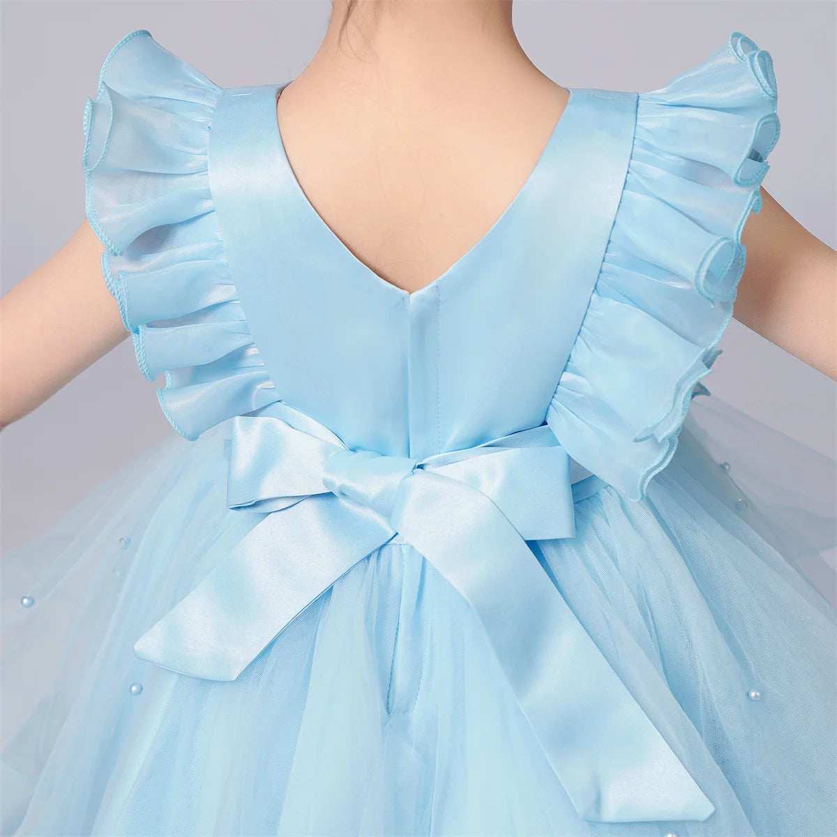 Kids Clothing Children Pageant Wedding Birthday Party Dress Princess Tuxedo Ball Gown Flower Girls' Trailing Dresses