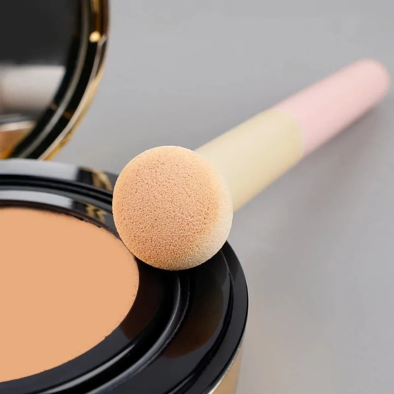 3Pcs Soft Mushroom Sponge Head Makeup Brushes,Concealer Brush Lipstick Lip Powder Puff ,Foundation Contour Cosmetic Tools