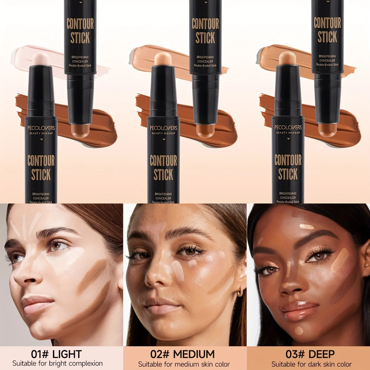 Face Concealer Contouring For Face Bronzer Beauty Contour Makeup Base Foundation Cream For Women'S'S Cosmetics New
