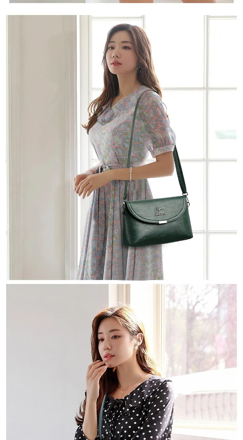Fashionable High-End Feelings Women's Crossbody Bag Casual Versatile Single Shoulder Bag Large Capacity Mom Bag Shopping Stre...