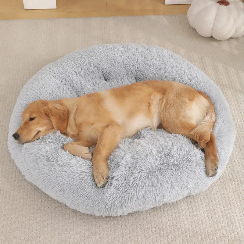 Round Pet Mat, Dog Pad, Plush, Warm for Winter, Sleeping Dog Bed, Cat Nest, Dog Nest, Pet Supplies