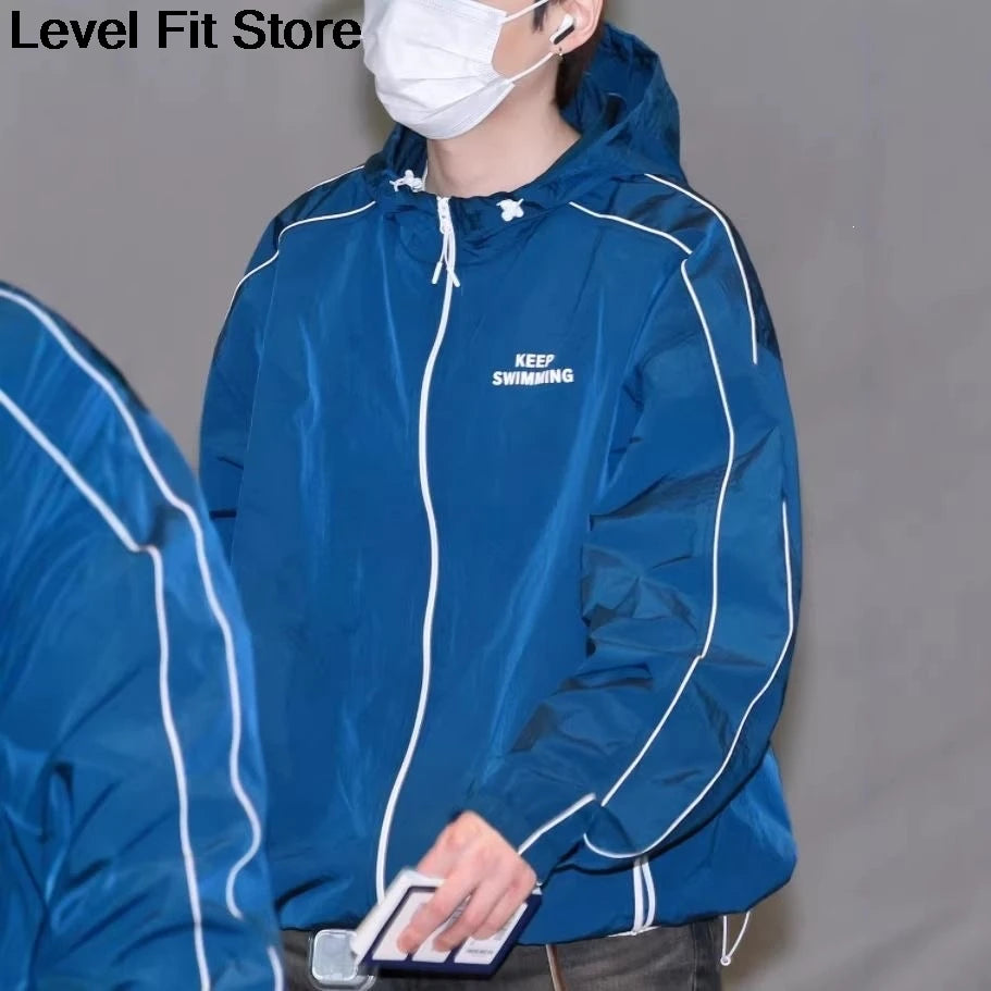 Zipper Hoodie Keep Swimming Jacket Keep Swimming Hoodie Sweater Sweatshirt