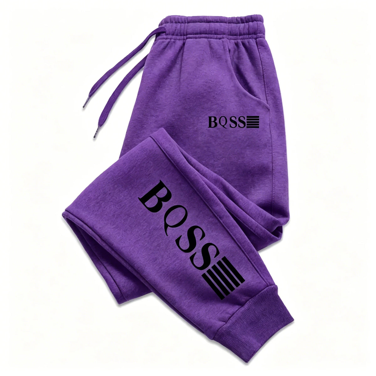Men's Fleece Sweatpants Elastic Waist Casual Joggers - S-3XL
