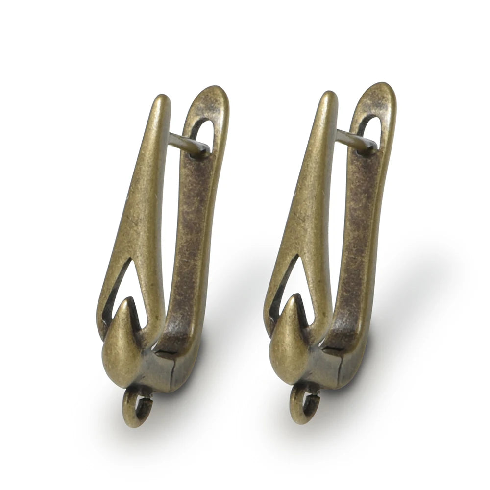 1 Pair New Antique Bronze Earrings Findings For Diy Woman Jewelry Earring Hooks Accessories Handmade Making Supplies
