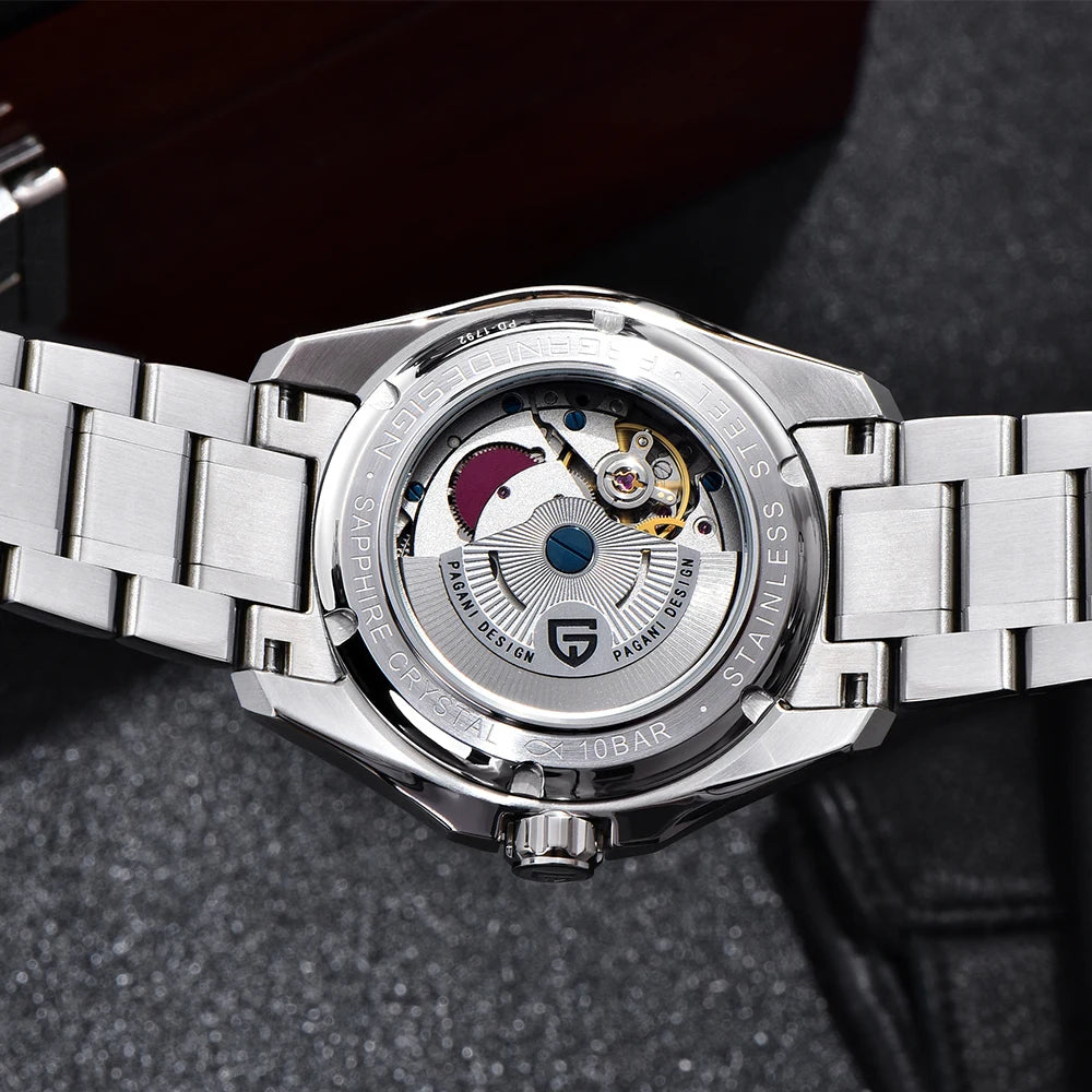 Pagani Design GMT Men's Mechanical Watch Luxury Sapphire Glass Stainless Steel Automatic Mechanical Men's Watch 100 Waterproof
