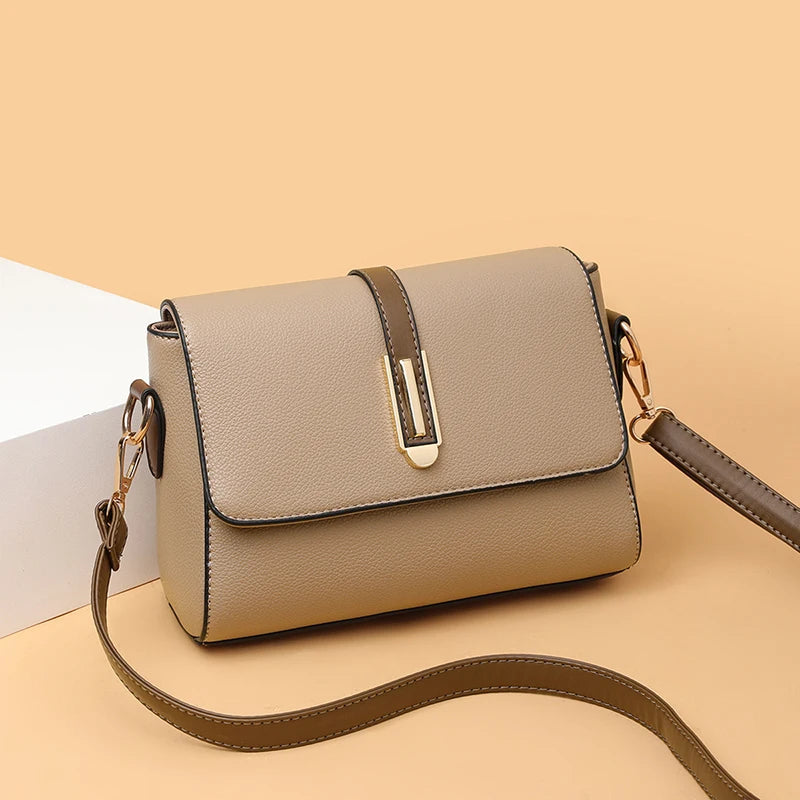 Yogodlns Women's Vintage PU Leather Crossbody Shoulder Bag