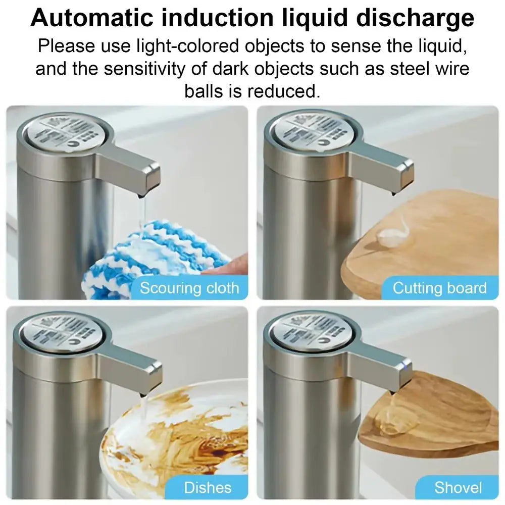 Dispensador automático de jabón sin contacto de acero inoxidable 304 a prueba de agua, máquina inteligente de desinfectante de manos reutilizable