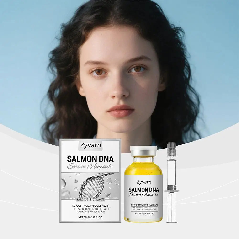 2/1pcs Salmon Dna Moisturizing Face Serum Ampoule Essence, Pdrn Daily Skincare Deep Moisturizing  Radiant Facial Skin Soothing