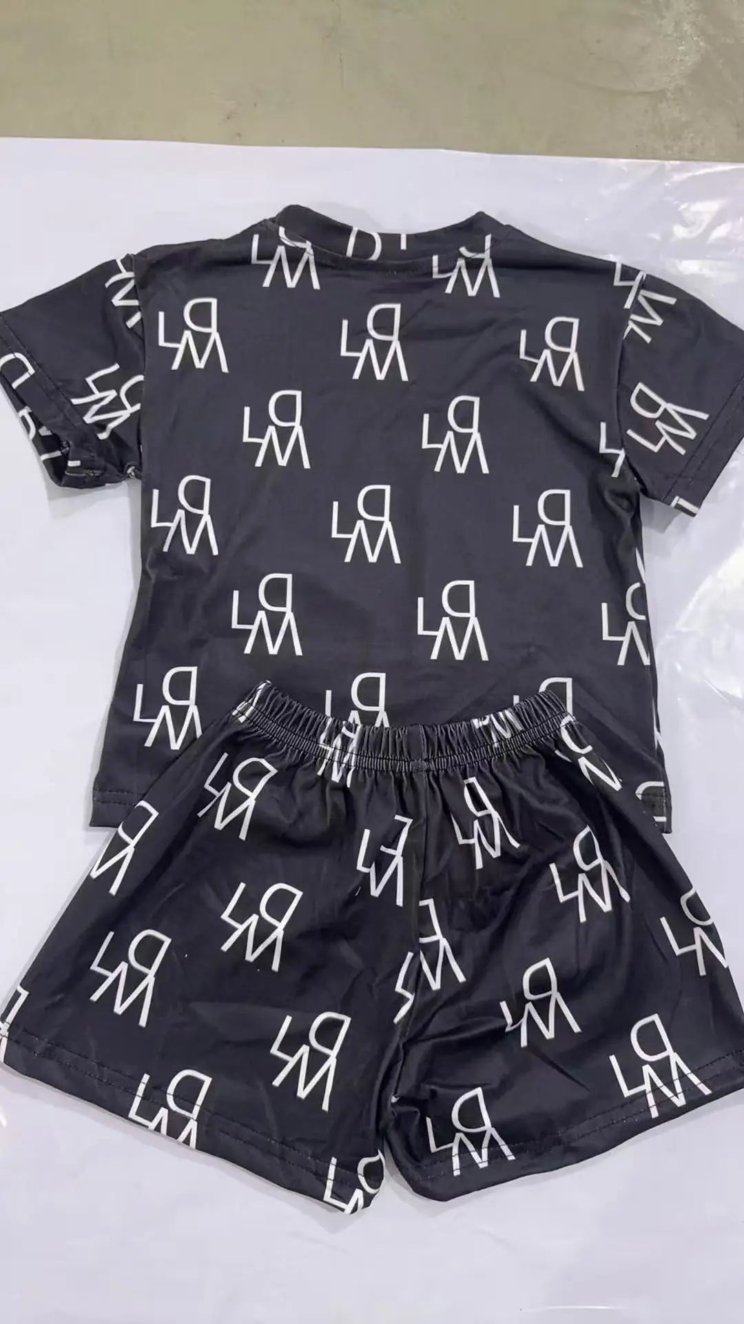 2026 Summer New Style Children'S Boys' Suit Casual Fashion Trendy Stylish Two-Piece Set Short-Sleeve Top Trendy