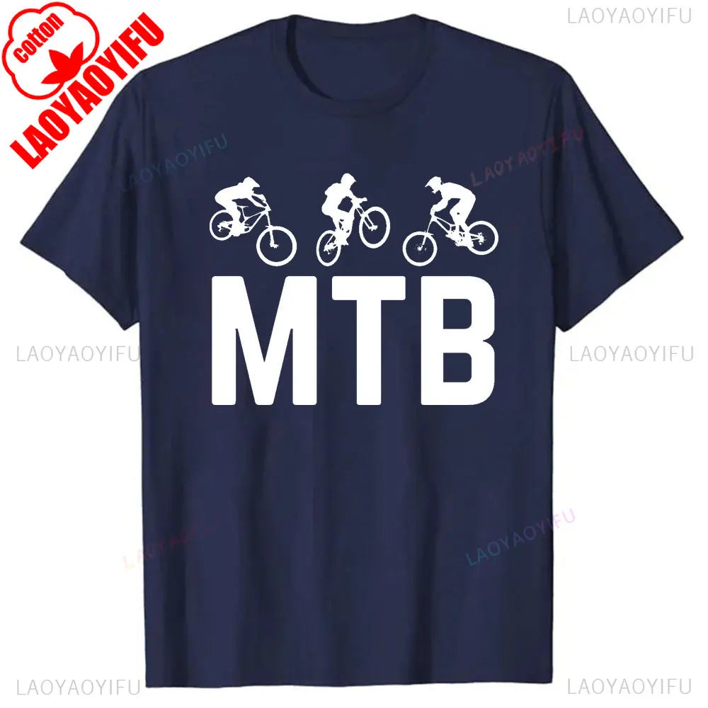 Men Clothing Mountain Bike Cycle Male Tshirts Vintage Downhill Mount Mtb Hombre Tops For Men Fashion Print Tee Roupas Masculinas