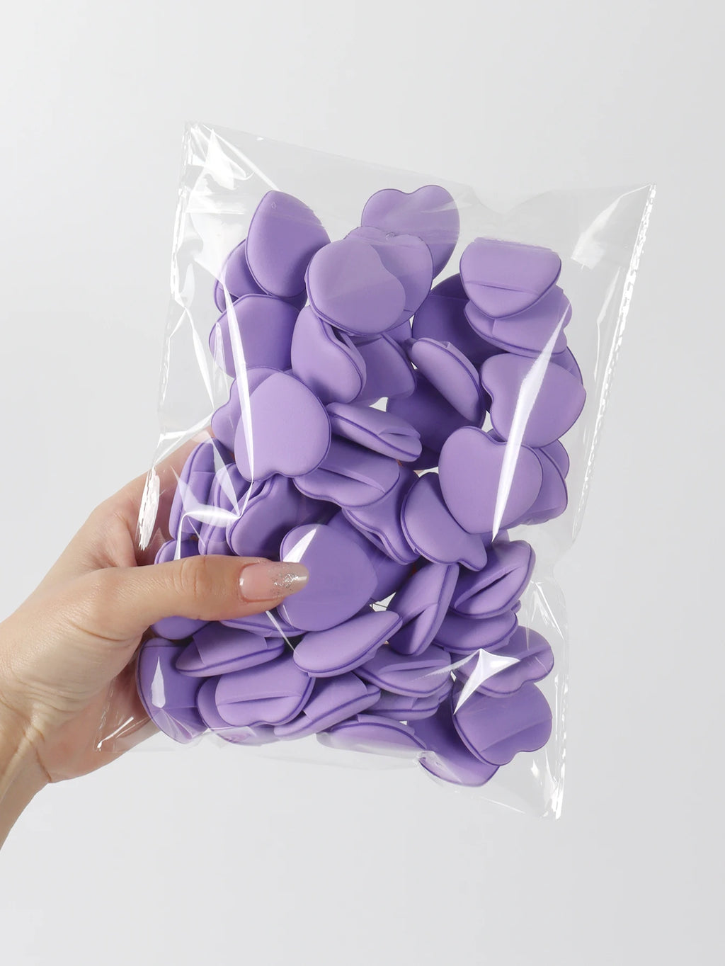 50 Mini Finger Cushions Air Cushion Powder Puff, Latex-Free Mixed Sponge, And Cosmetic Puff Are Used For Liquid Foundation Makeup.