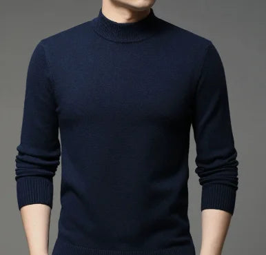Mens Casual Knit Sweater Premium Warmth With Customizable Fit For Men And Everyday Comfort