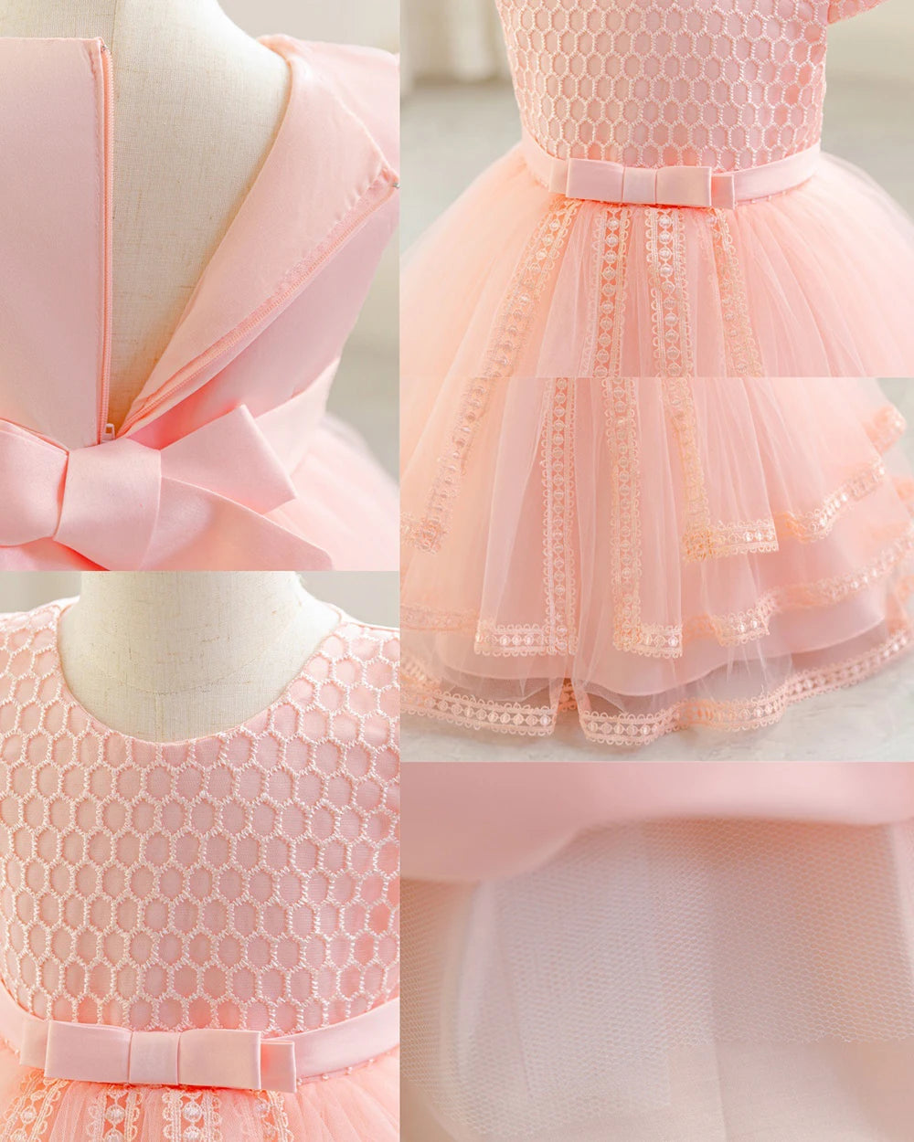HETISO Toddler Girls Dress Princess Ball Gown for 1st Birthday Party Christmas Holiday Fashion Baby Girl Dress