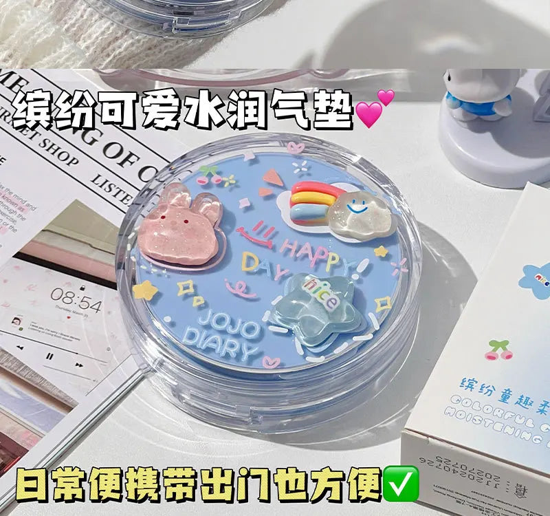 Korean Hydrating Air Cushion BB Cream Concealer Moisturizing Lasting Moisturizing No Stuck Waterproof and Sweat-proof Foundation