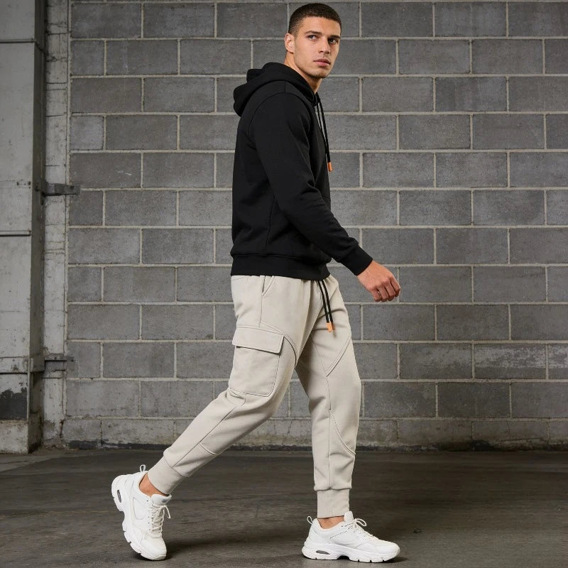Mens Sports Joggers Breathable Loose Fit Elastic Waist Running Pants For Active Men