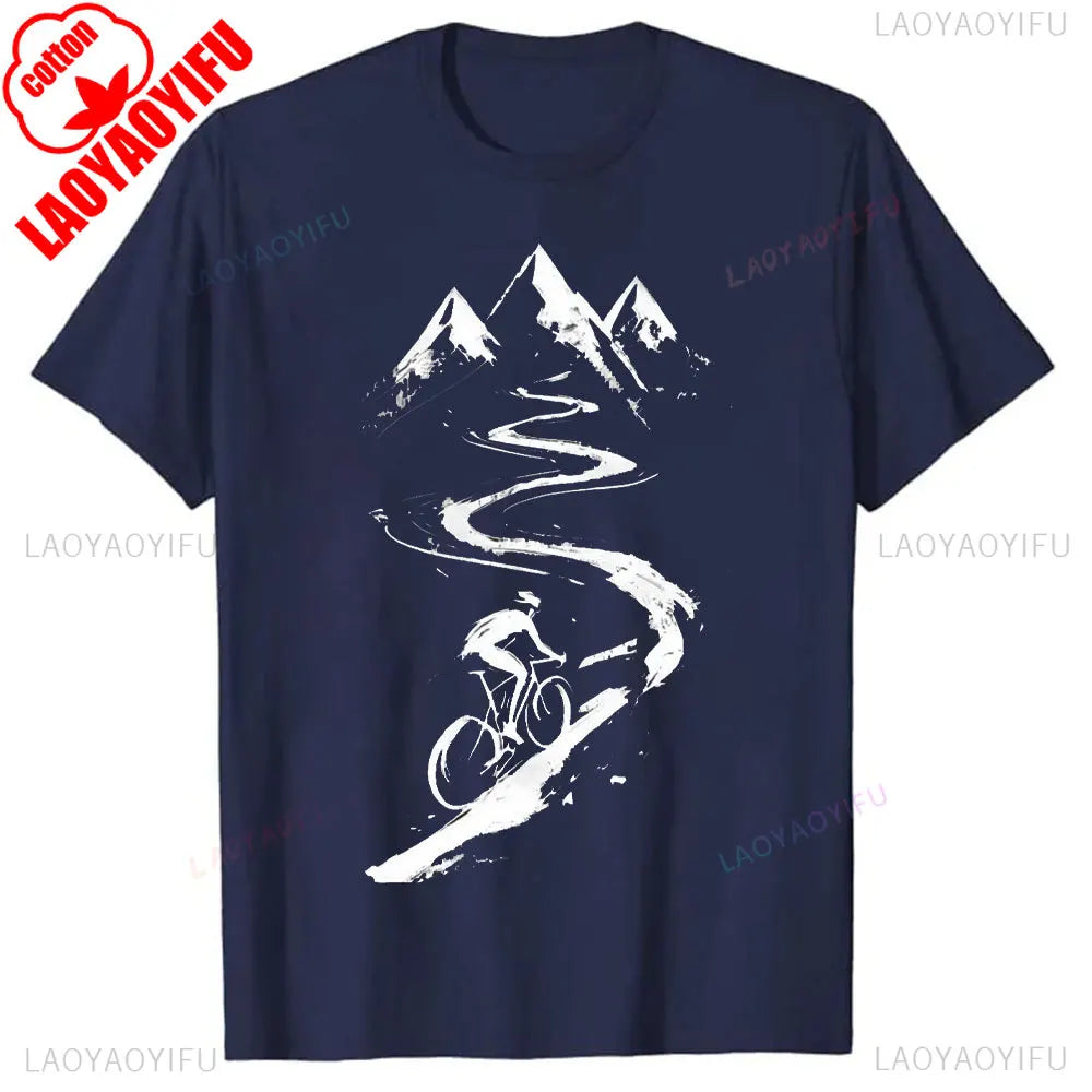 Men Clothing Mountain Bike Cycle Male Tshirts Vintage Downhill Mount Mtb Hombre Tops For Men Fashion Print Tee Roupas Masculinas