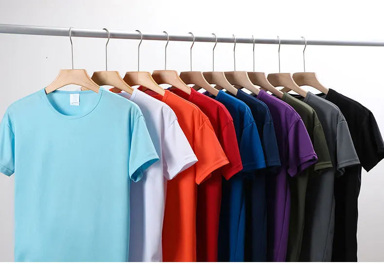 Versatile Men's Short Sleeve Shirt Tee Tops European Size Multi-Pack Slim Fit Sporty Style Fiber Blend Lightweight Clothing