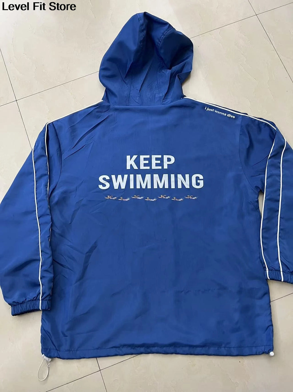 Zipper Hoodie Keep Swimming Jacket Keep Swimming Hoodie Sweater Sweatshirt