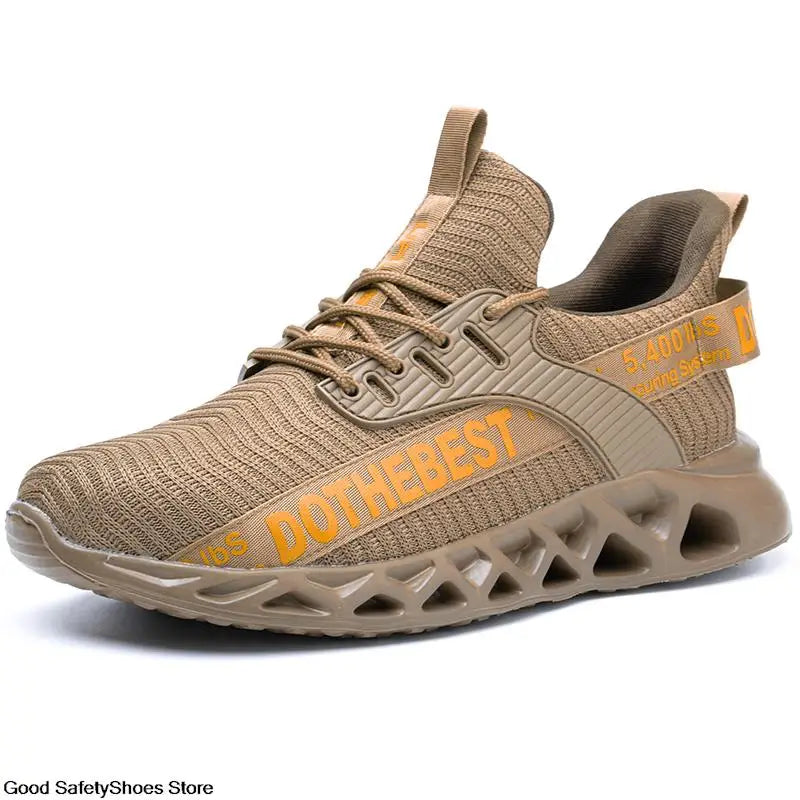 Safety Shoes Men For Work Sneakers Women'S Men Steel Toe Work Shoes Security Protective Shoes Lightweight Anti-Smash Anti-Puncture