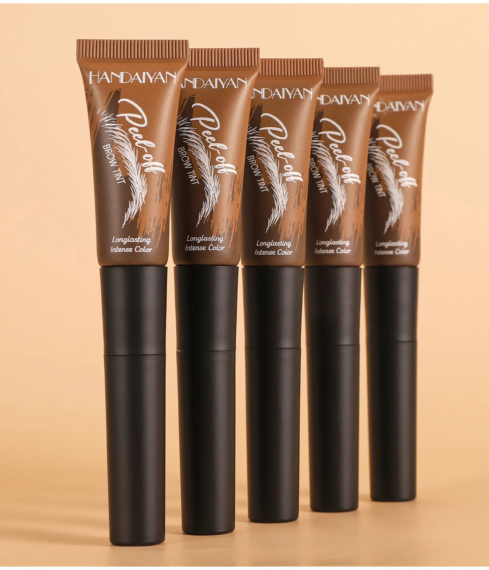 Eyebrow Tattoo Tint Semi Permanent Brow Tint Long-lasting Waterproof Natural Brown Liquid Eye Enhancers Brow Tattoo with Brush